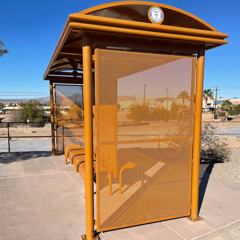 17’ Sierra wide roof dome transit shelter